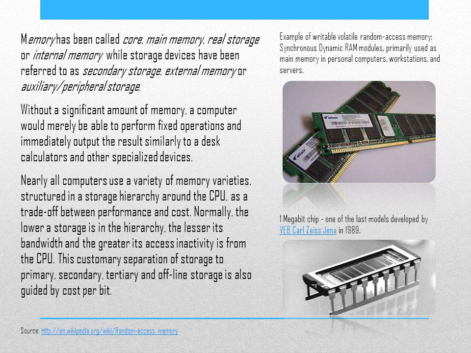Internal and external memory of computer best sale